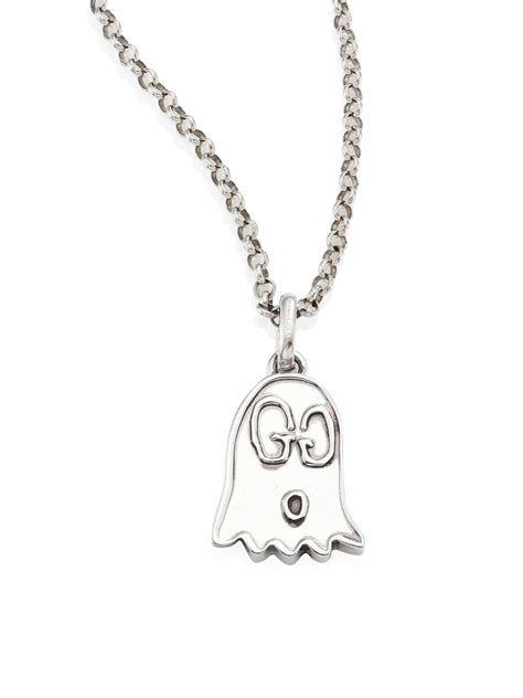 gucci ghost pendant necklace